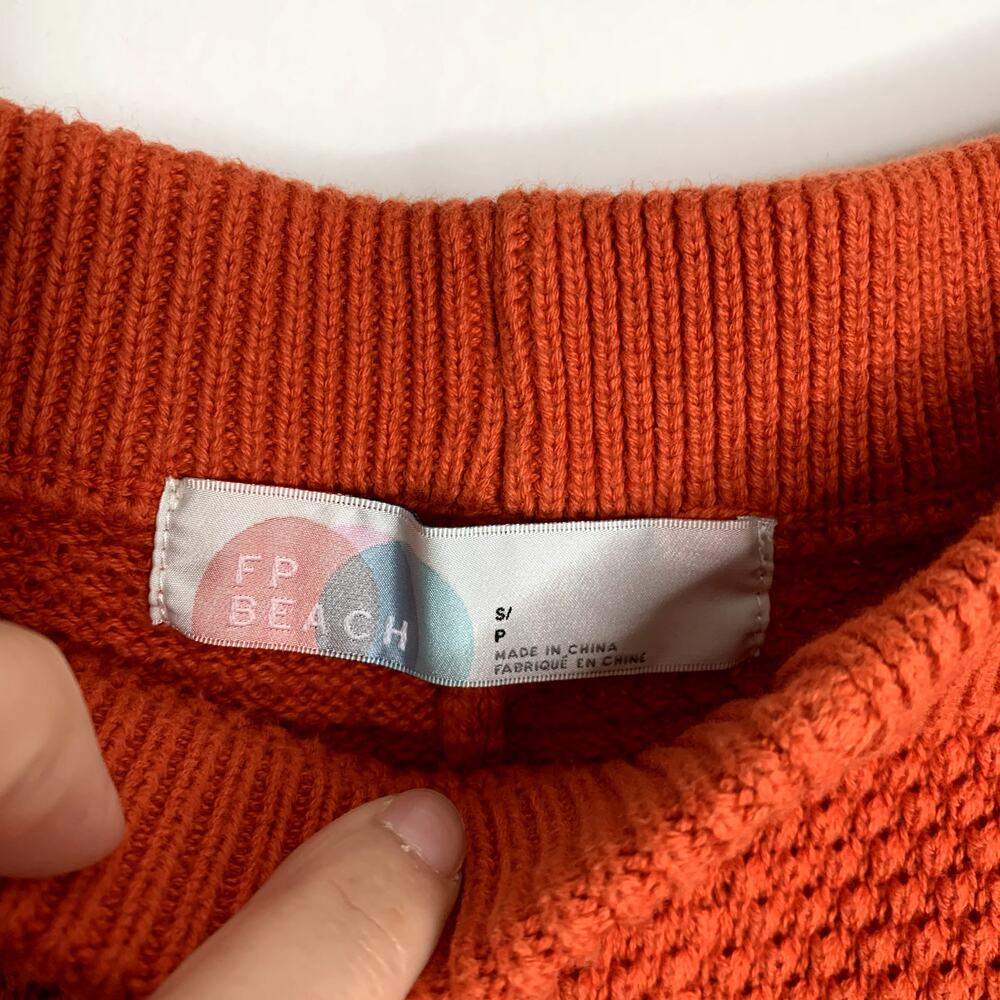Free People Ribbed Knit Two-Piece Set in Rust - Picture 13 of 16